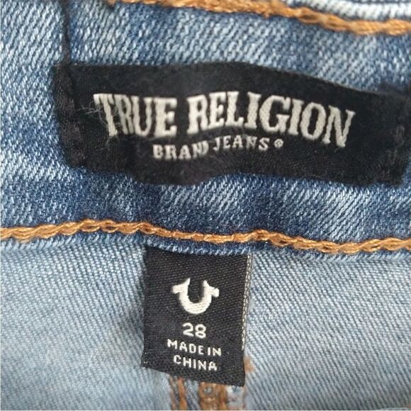 True Religion Denim Studded Mini Skirt Size 28 - Picture 4 of 9
